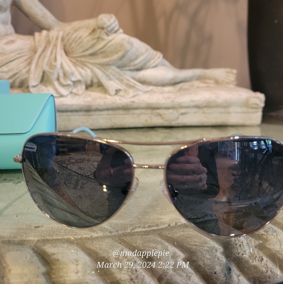 Tiffany & Co TF3052 Aviator Crystal Polorized Sunglasses Designer Luxury #60 - Picture 5 of 16